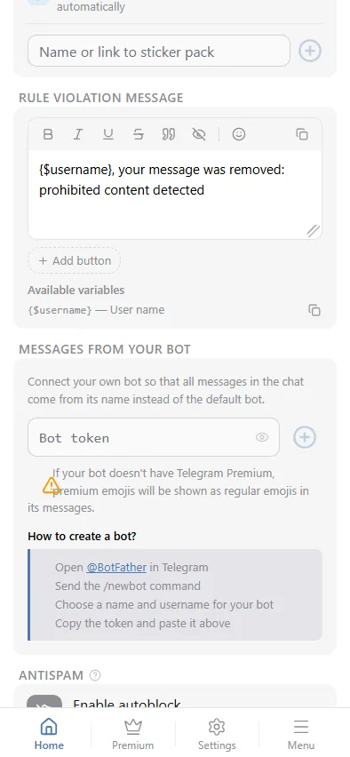 Connect your own bot